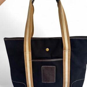 Scala Black Pouch with Yellow and Pink Woven Logo Patch